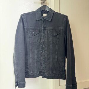 All Saints Washed Black Denim Jacket